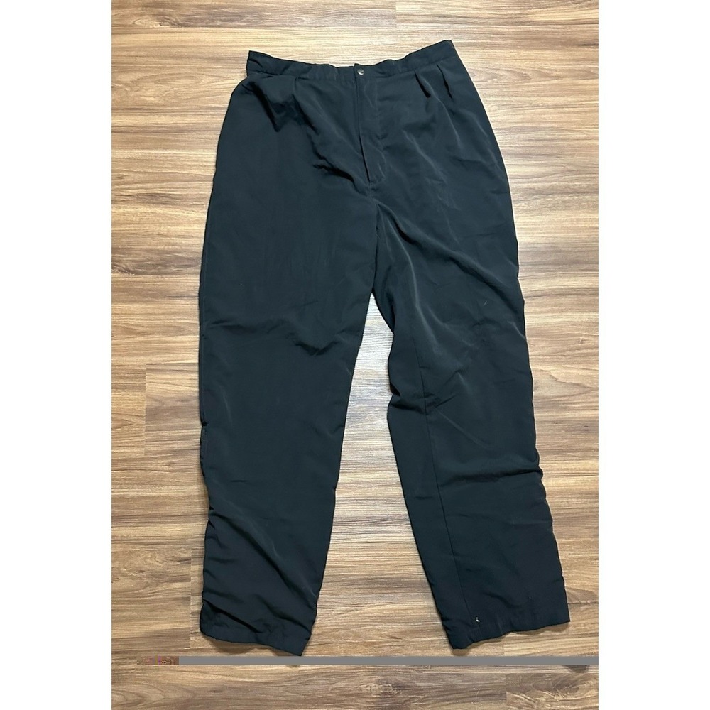 Tourney Gore-Tex Pants Mens Black Golf Rain Waterproof Ankle Zip Black Sz 2XL